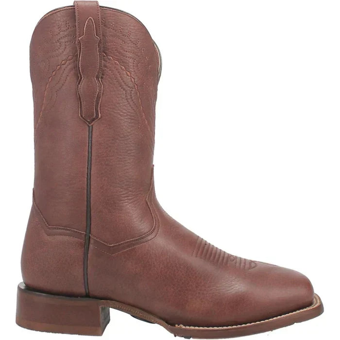 Dan Post Men's Milo Genuine Leather Square Toe Boots - Brown - 7.5D