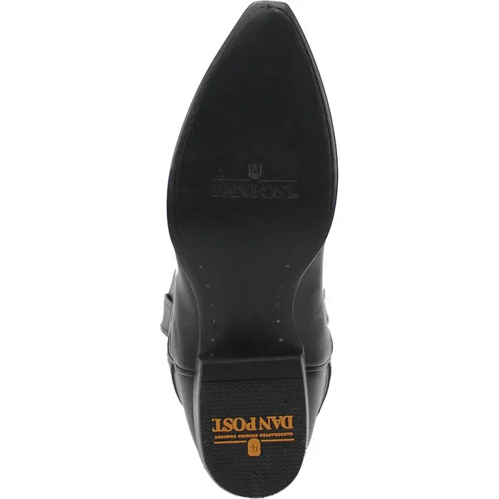 Dan Post Men's Milwaukee Leather Snip Toe Boots - Black - 7D