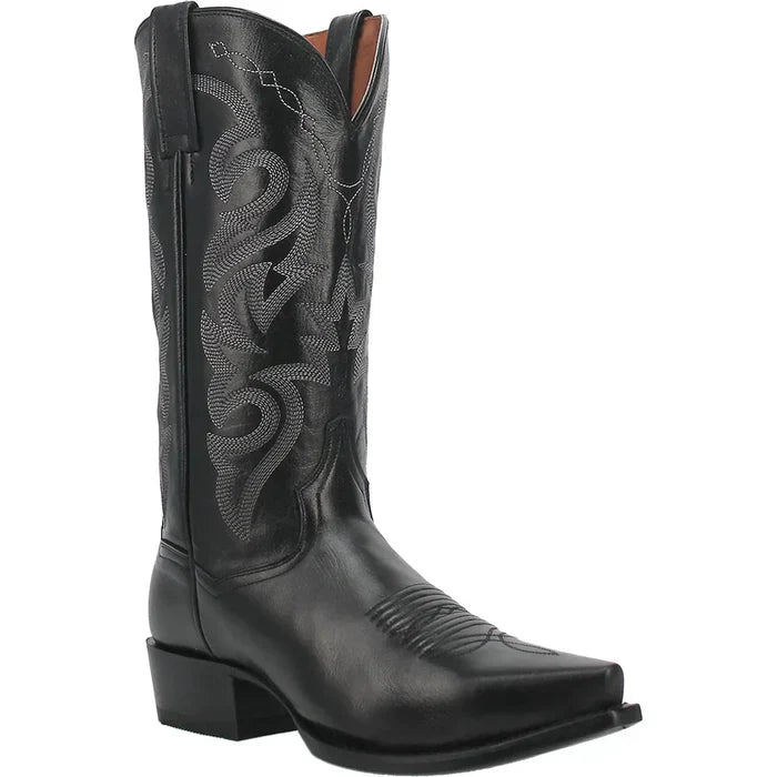 Dan Post Men's Milwaukee Leather Snip Toe Boots - Black - 7D