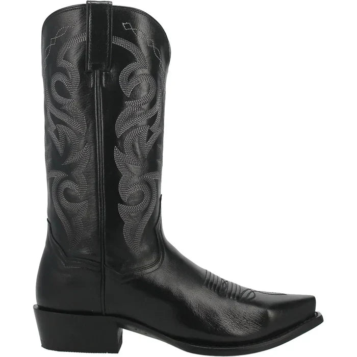 Dan Post Men's Milwaukee Leather Snip Toe Boots - Black - 7D