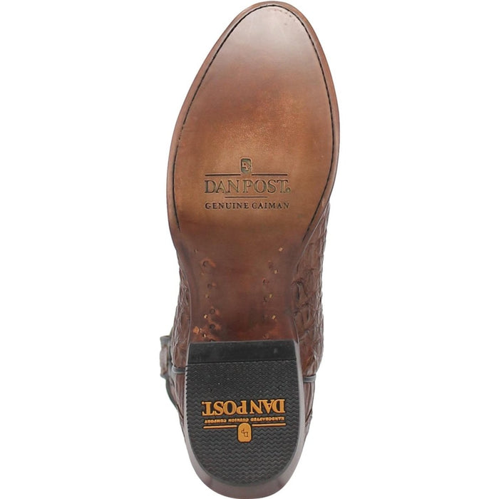 Dan Post Men's Kershaw Full Quill Ostrich Square Toe Boots - Saddle - 7D