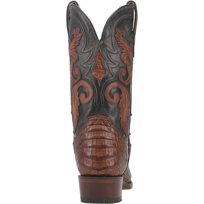 Dan Post Men's Kershaw Full Quill Ostrich Square Toe Boots - Saddle - 7D