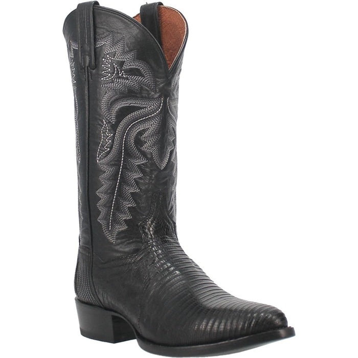 Dan Post Men's Winston Genuine Lizard Round Toe Boots - Tan - 6.5D