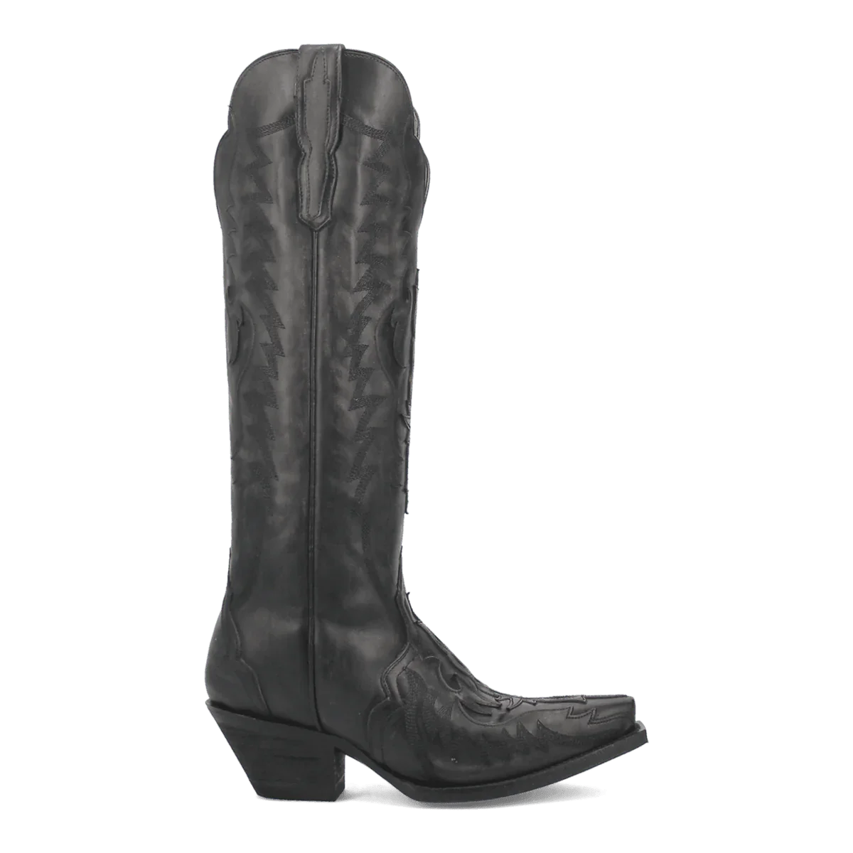 Dan Post Women's Hallie Snip Toe Leather Tall Boots - Black - Black
