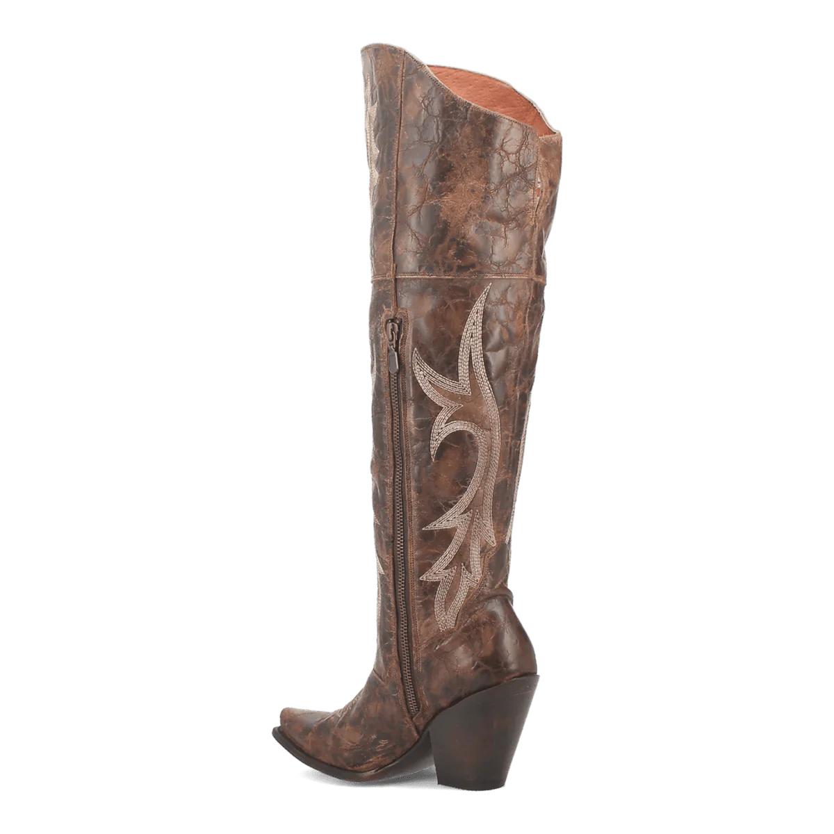 Dan Post Women's Jilted Snip Toe Leather Tall Boots - Brown - Brown
