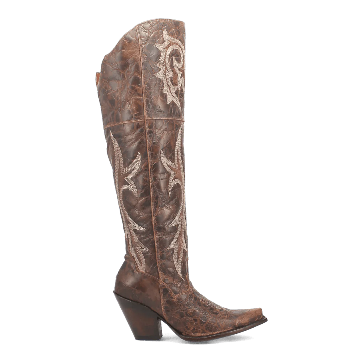 Dan Post Women's Jilted Snip Toe Leather Tall Boots - Brown - Brown