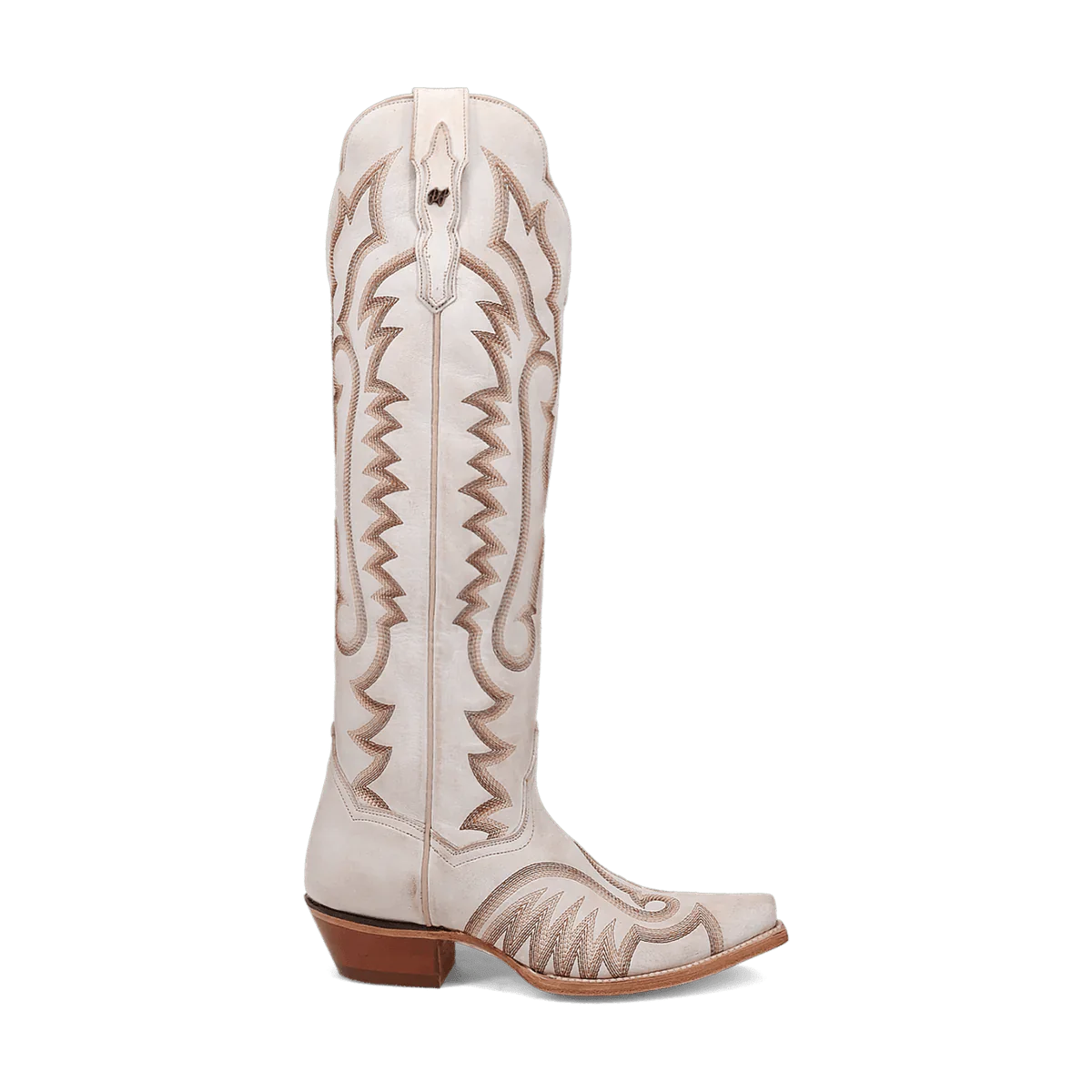 Dan Post Women's Josie Snip Toe Leather Tall Boots - White - White