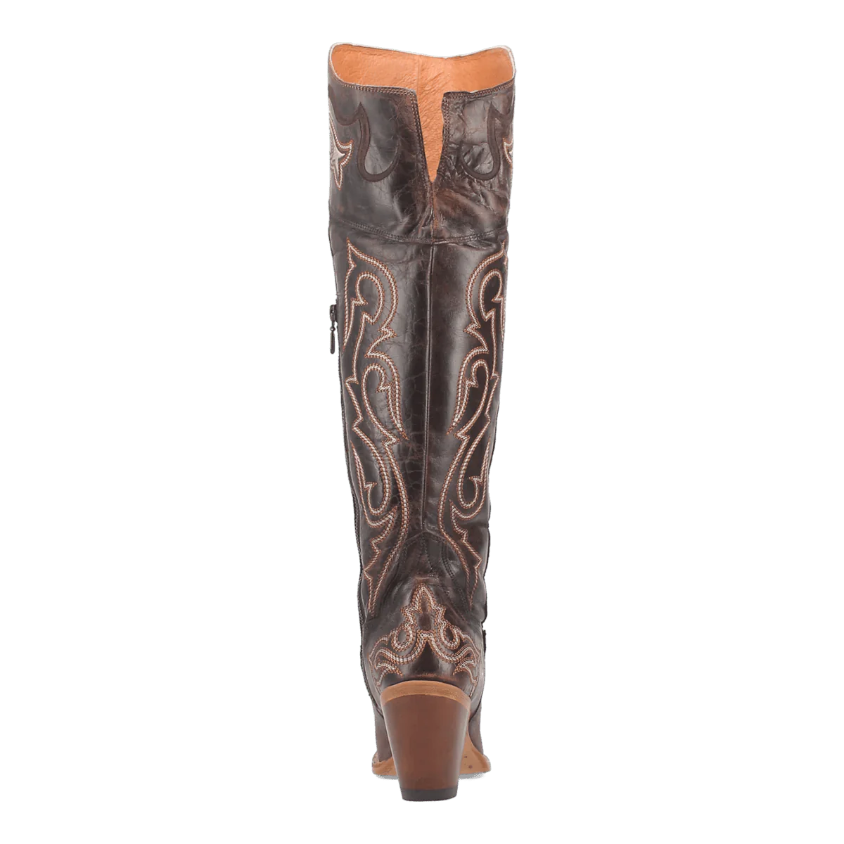 Dan Post Women's Kommotion Snip Toe Leather Tall Boots - Chocolate - Chocolate