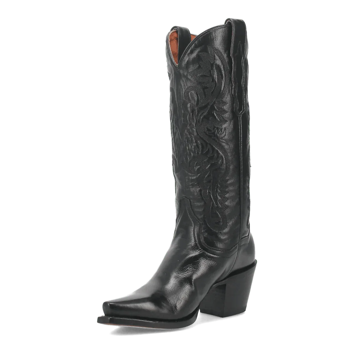 Dan Post Women's Maria Snip Toe Leather Boots - Black - Black