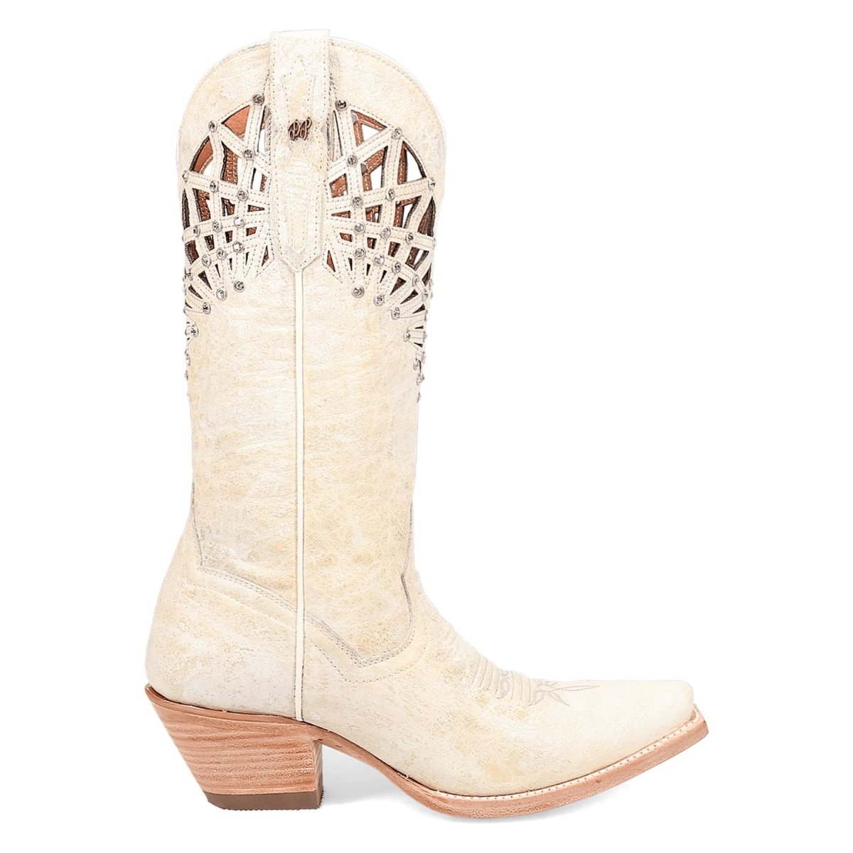 Dan Post Women's Miley Snip Toe Leather Boots - Bone DP7018 - 6M