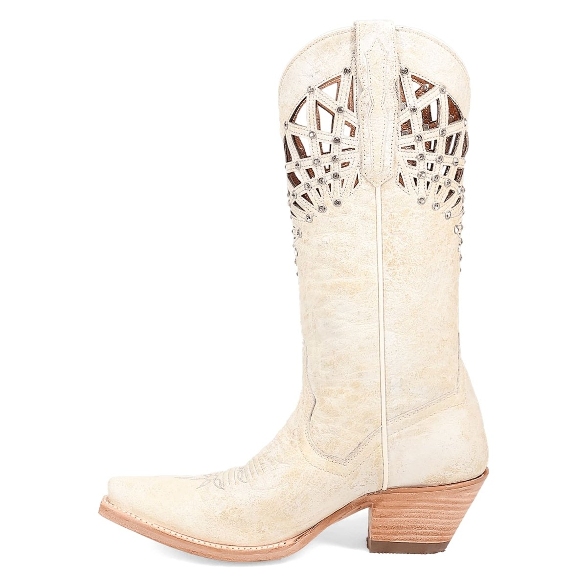Dan Post Women's Miley Snip Toe Leather Boots - Bone DP7018 - 6M