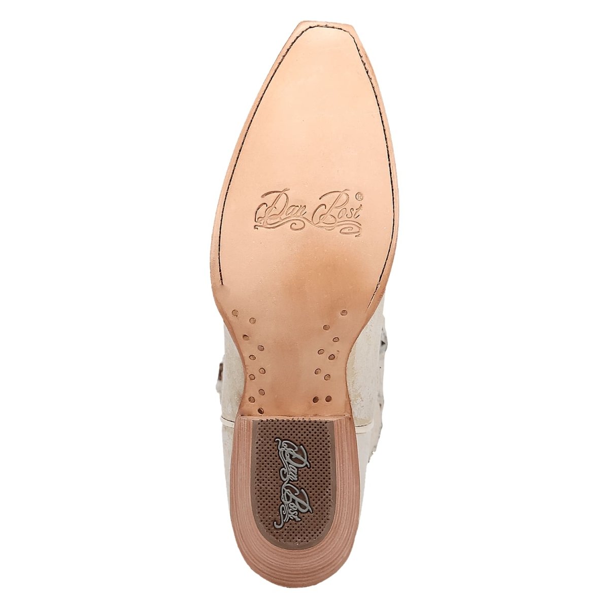Dan Post Women's Miley Snip Toe Leather Boots - Bone DP7018 - 6M