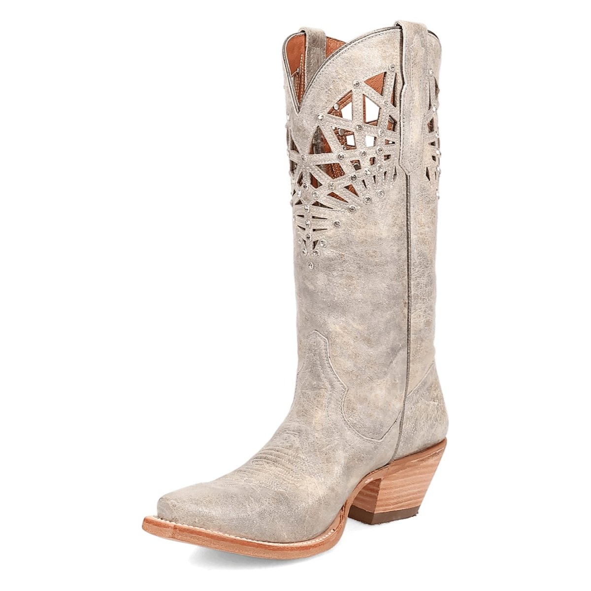 Dan Post Women's Miley Snip Toe Leather Boots - Gray DP7017 - 6M