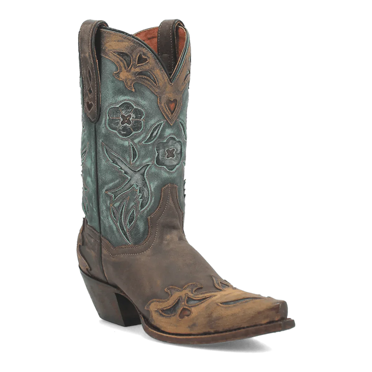 Dan Post Women's Vintage Bluebird Snip Toe Leather Boots - Chocolate - Chocolate
