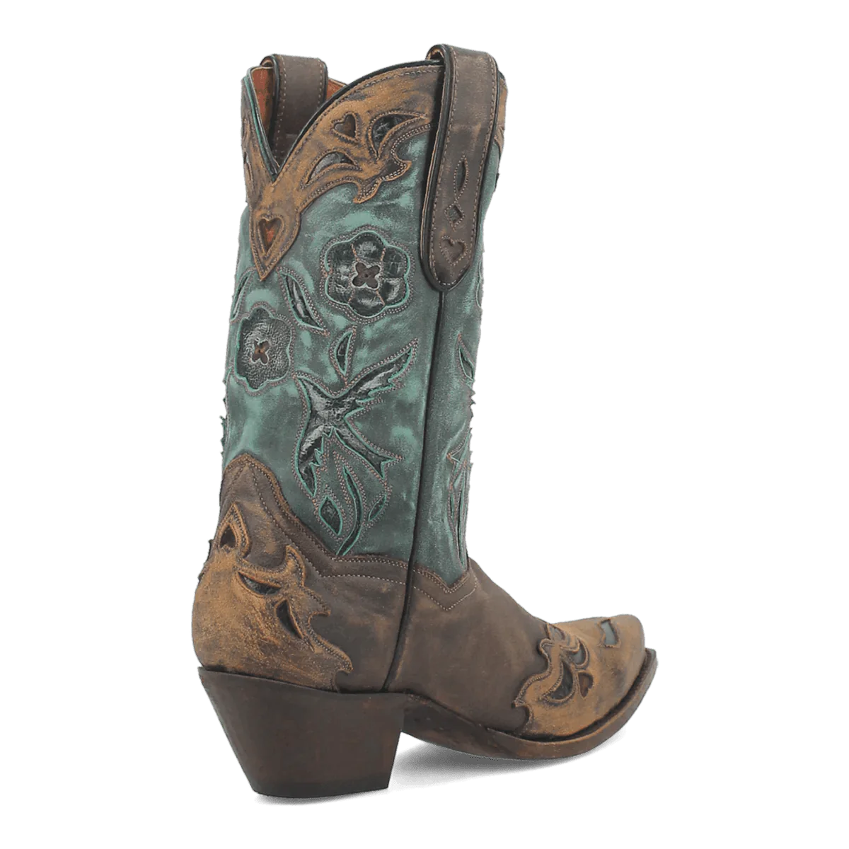 Dan Post Women's Vintage Bluebird Snip Toe Leather Boots - Chocolate - Chocolate
