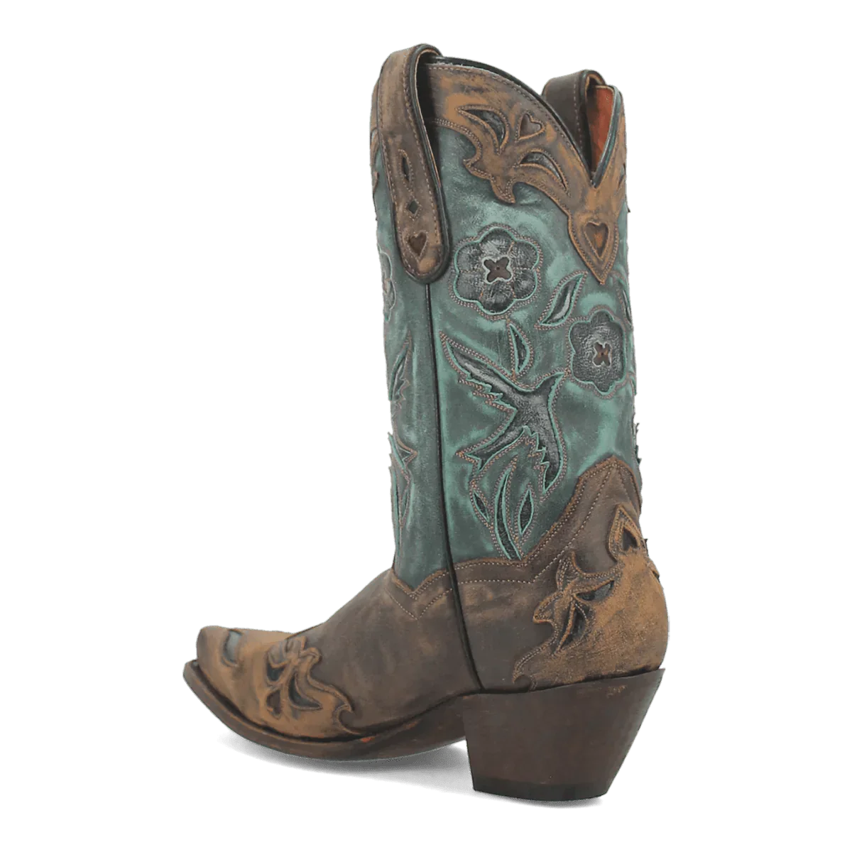 Dan Post Women's Vintage Bluebird Snip Toe Leather Boots - Chocolate - Chocolate