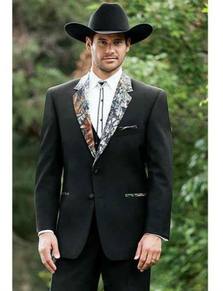 Camo Tuxedo - Camo Suit Camouflage Tuxedo - Camo Wedding Suit - 34 Short