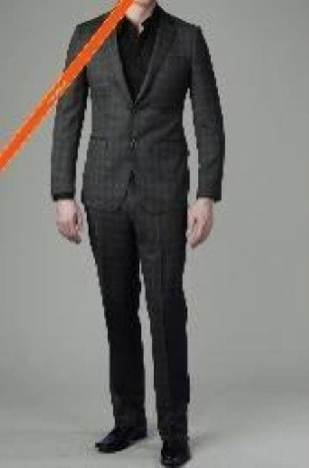 Charcoal Slim Fit Suit - Charcoal Gray