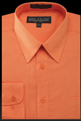 "Orange Men's Regular Fit Dress Shirt - Basic Style" - 14½ 32/33