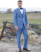 Dusty Blue Groomsmen Suits - Dusty Blue Suits - AlbertoNardoniStore