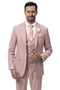 EJ Samuel Modern Fit™ Mauve Sharkskin Two-Button Suit - USA Men's Outlet