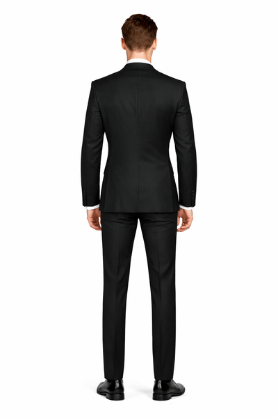 Enzo Solid Black Suit