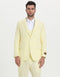 Kentucky Derby Seersucker Suits For Men - Big and Tall Seersucker Suit Mens Vested Summer Seersucker Suit in Yellow Pinstripe