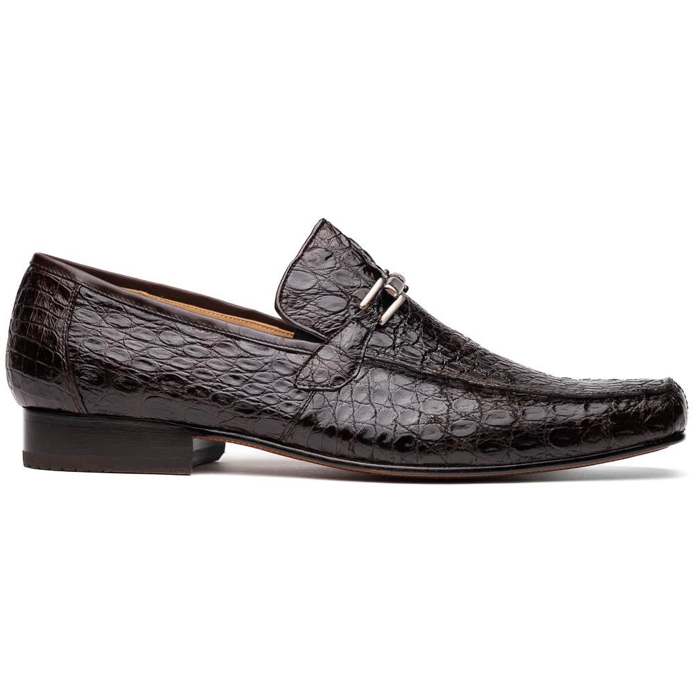 Marco Di Milano Fabro Brown Caiman Bit Loafers - 8