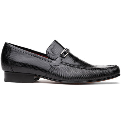 Marco Di Milano Fabro-Liz Black lizard bit loafer