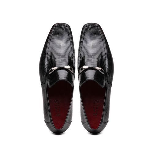 Marco_Di_Milano Fabro-Liz Black Leather Luxury Shoe