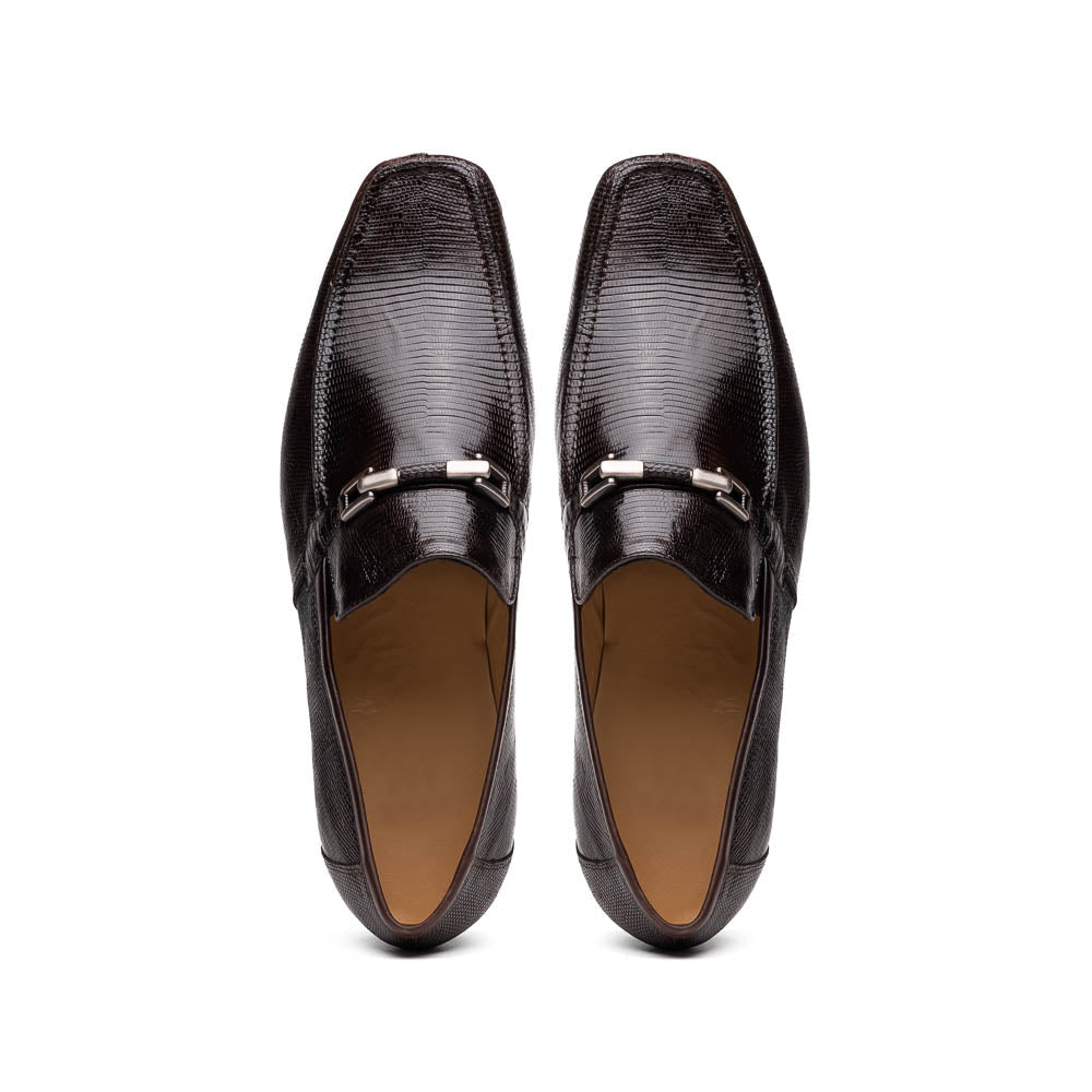 Marco Di Milano Fabro Brown Lizard Bit Loafers - 8