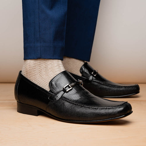 Marco_Di_Milano Fabro-Liz Black Leather Luxury Shoe