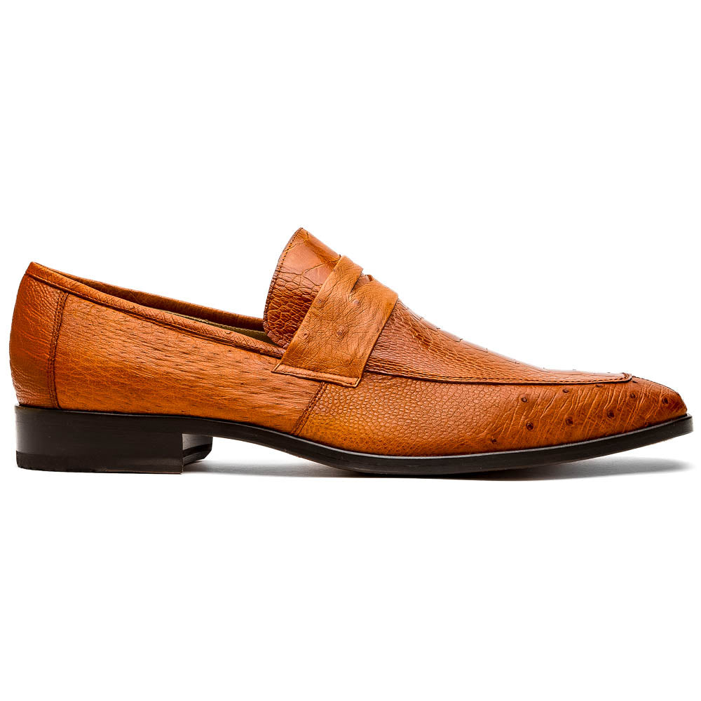 Marco Di Milano Fangio Cognac Ostrich Penny Loafer - 8