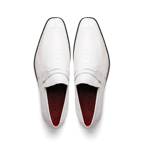 Marco_Di_Milano Fangio White Leather Luxury Shoe