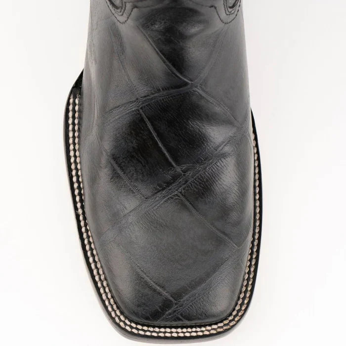 Ferrini Jesse Men's Print Alligator Boots Handcrafted Black - 8D
