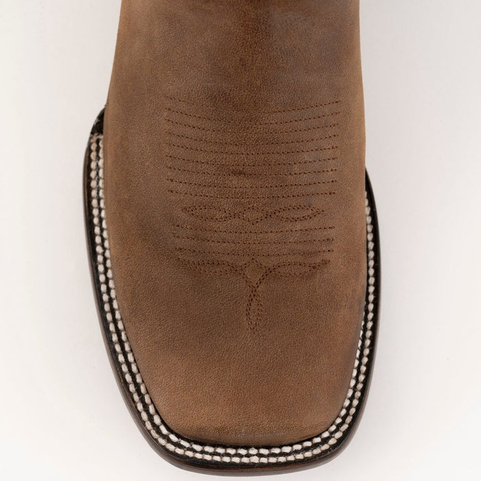 Ferrini Men's Hunter Square Toe Boots Handcrafted - Brown - 6