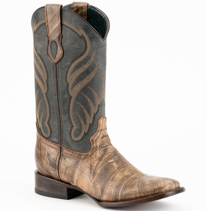 Ferrini Men's Hunter Square Toe Boots Handcrafted - Oak - 6