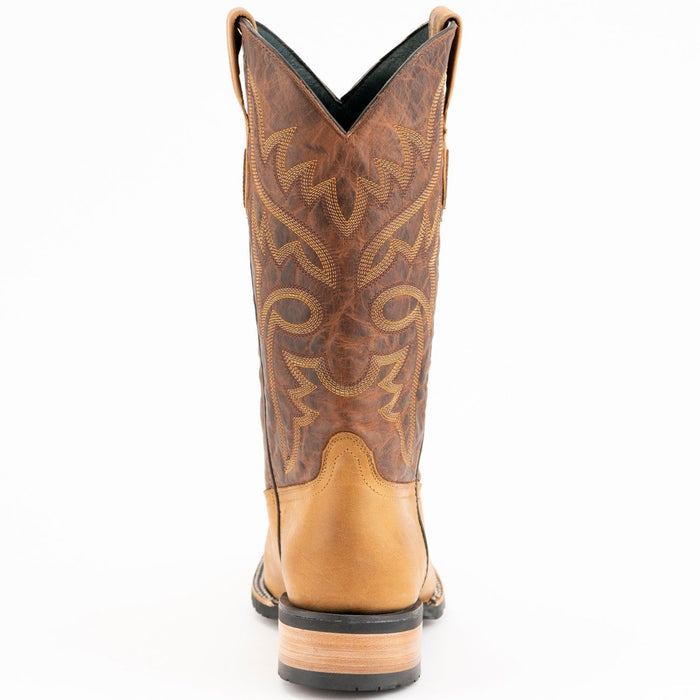 Ferrini Men's Kingston Rubber Sole Square Toe Boots Handcrafted - Tan - 6