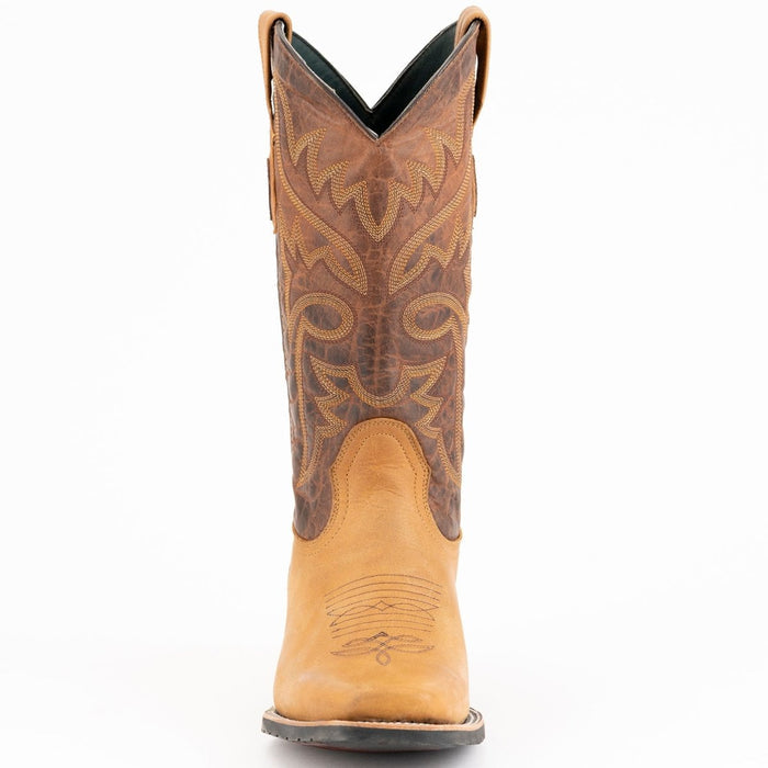 Ferrini Men's Kingston Rubber Sole Square Toe Boots Handcrafted - Tan - 6