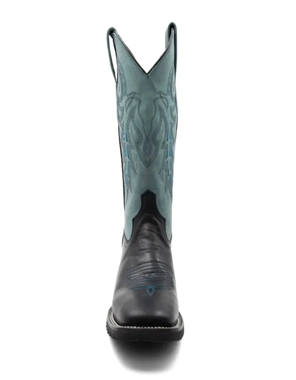 Ferrini Men's Maverick Leather Boots Handcrafted - Black - D