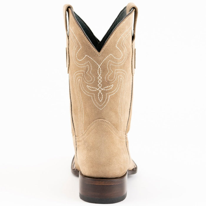 Ferrini Men's Roughrider Narrow Square Toe Boots Handcrafted - Taupe - 6