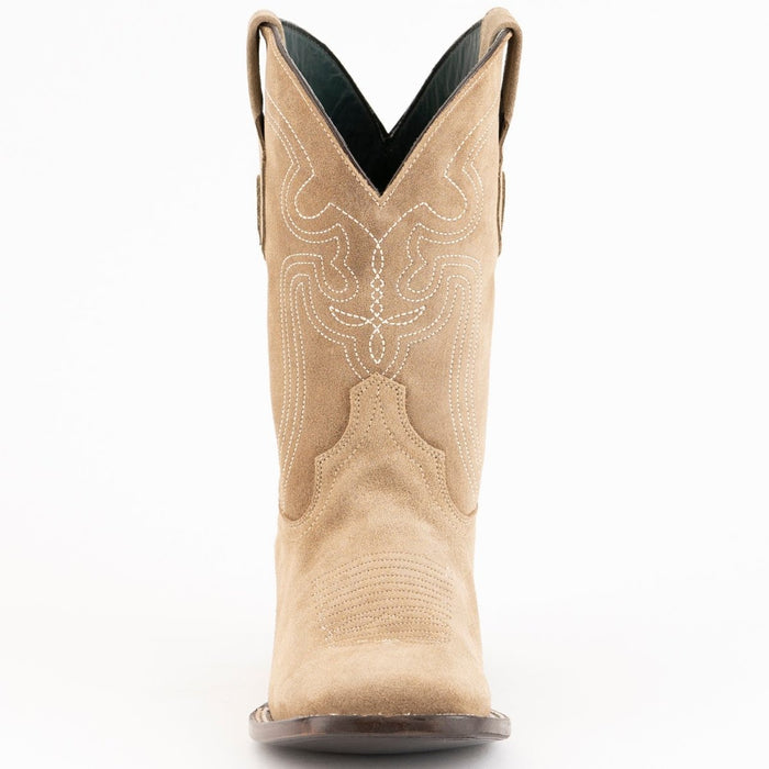 Ferrini Men's Roughrider Square Toe Boots Handcrafted - Taupe - 6