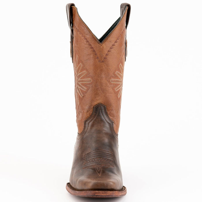 Ferrini Men's Santa Fe Leather Boots Handcrafted - Chocolate - 6