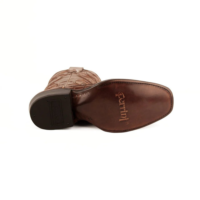 Ferrini Men's Stallion Alligator Belly Boots French Toe Handcrafted Cognac - 6