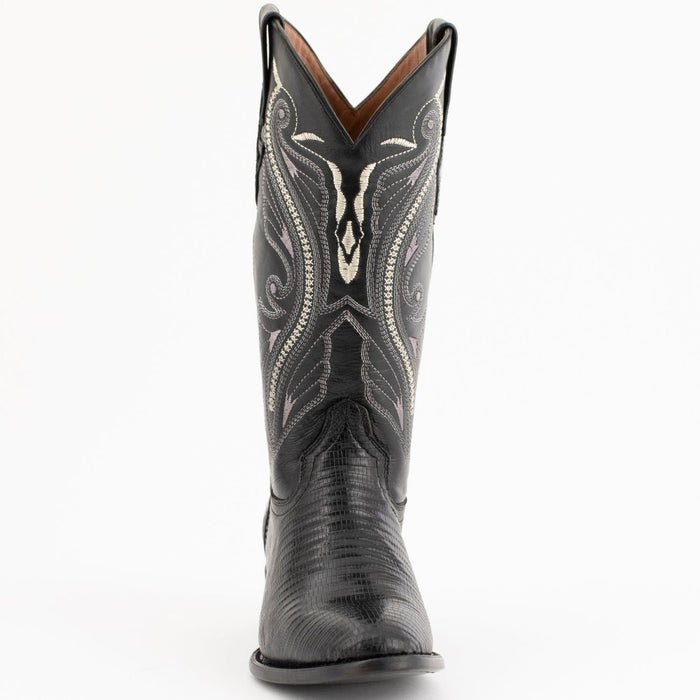 Ferrini Men's Taylor Lizard Round Toe Handcrafted - Chocolate - 6