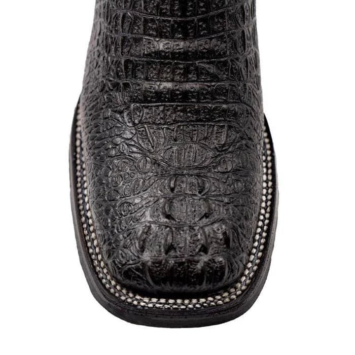 Ferrini Stampede Men's Print Crocodile Boots Handcrafted Black 40493-04 - 8D
