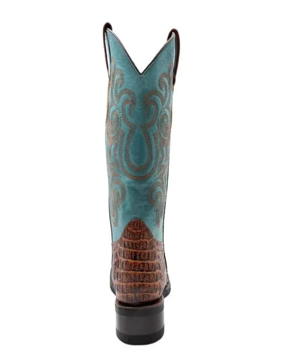 Ferrini Stampede Men's Print Crocodile Boots Handcrafted Sport Rust - 8D