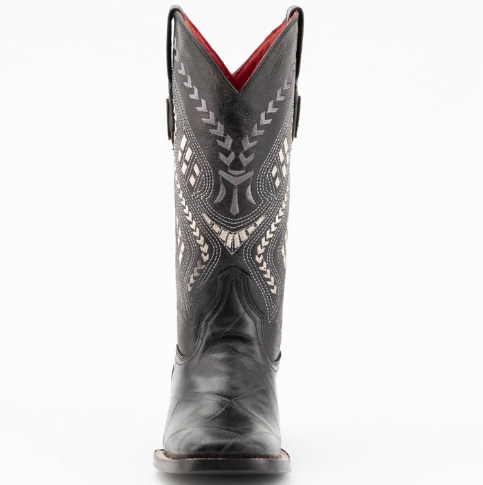 Ferrini Women's Stampede Square Toe Boots Crocodile Print - Black - 6