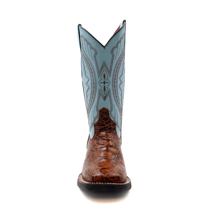 Ferrini Women's Kai Square Toe Boots Turtle Print - Light Brown 9259361 - 6B