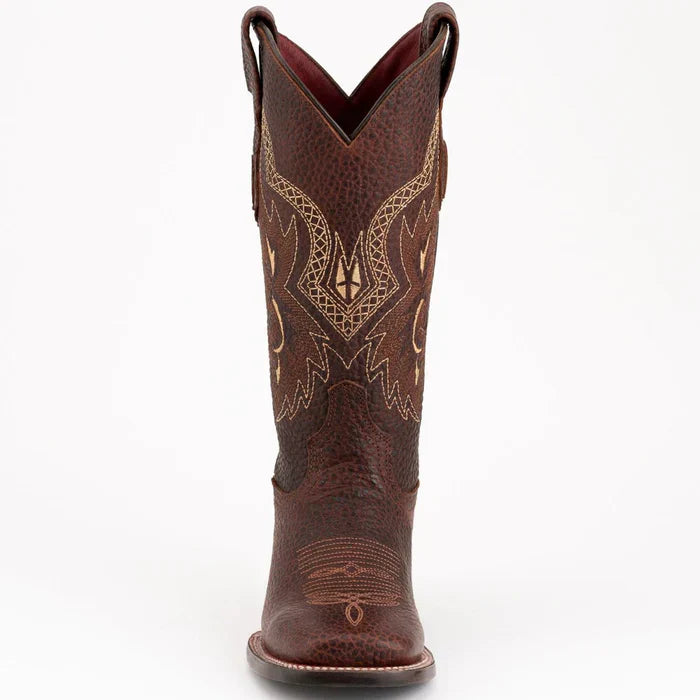 Ferrini Women's Toro Square Toe Boots Handcrafted - Brown 8299336 - Brown